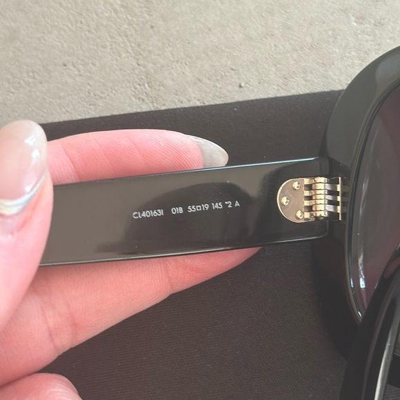 NWOT Celine 55mm Gradient Black Round Large Sunglasses - Picture 7 of 12